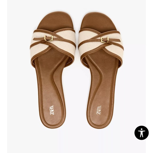 Zara Tan and Cream Women's Loafers - Picture 5 of 5